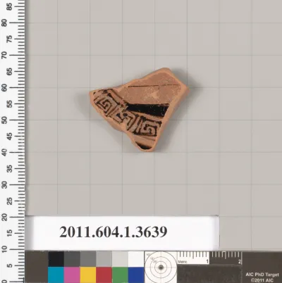 Terracotta fragment of a kylix (drinking cup)