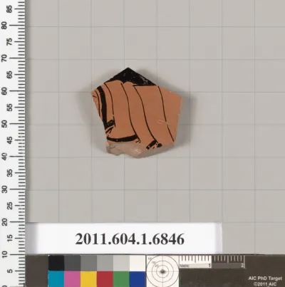 Terracotta fragment of a kylix (drinking cup)