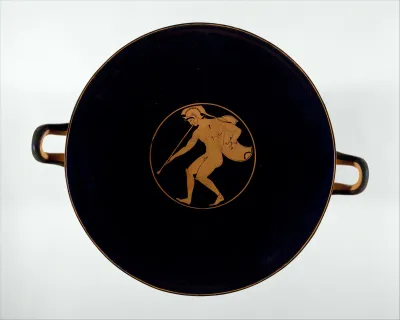 Terracotta kylix (drinking cup)