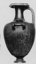 HYDRIA (SOUTH ITALIAN, GNATHIAN, BLACK GLAZE)