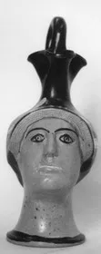 FIGURE VASE, OINOCHOE (ATHENIAN, RED-FIGURE)
