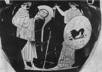 KRATER, COLUMN (ATHENIAN, RED-FIGURE)