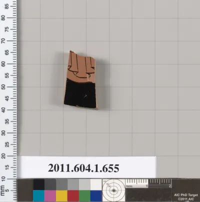 Terracotta fragment of a kylix (drinking cup)