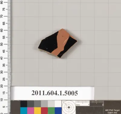 Terracotta fragment of a kylix (drinking cup)