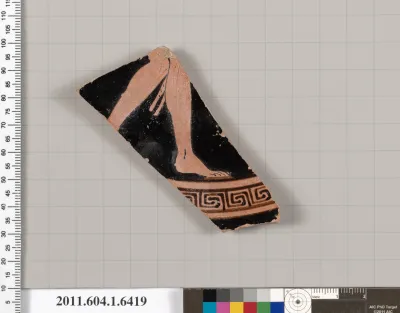 Terracotta fragment of a kylix (drinking cup)