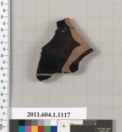 Terracotta fragment of a kylix (drinking cup)