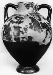AMPHORA, NECK (ATHENIAN, BLACK-FIGURE)