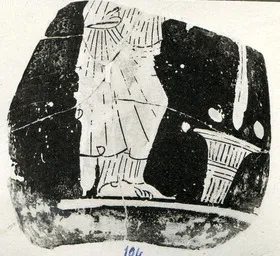 LEKYTHOS, SQUAT, FRAGMENT (ATHENIAN, RED-FIGURE)