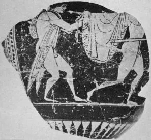 KRATER, COLUMN, FRAGMENT (ATHENIAN, RED-FIGURE)