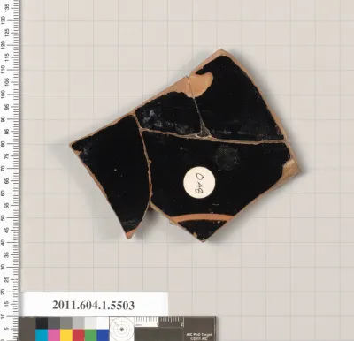 Terracotta fragment of a kylix (drinking cup)