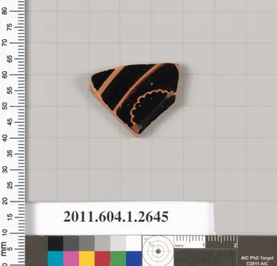 Terracotta fragment of a kylix (drinking cup)