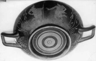 CUP, STEMLESS (ATHENIAN, RED-FIGURE)