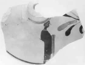LEKYTHOS, FRAGMENT (ATHENIAN, BLACK-FIGURE)