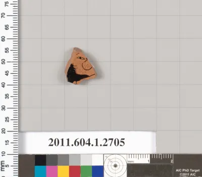 Terracotta fragment of a kylix (drinking cup)