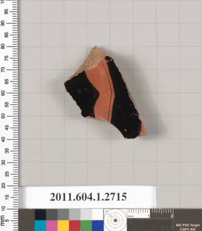 Terracotta fragment of a kylix (drinking cup)