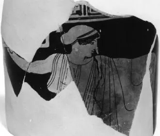 LEKYTHOS, FRAGMENT (ATHENIAN, RED-FIGURE)