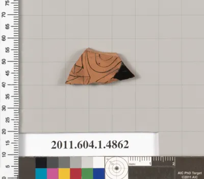 Terracotta fragment of a kylix (drinking cup)