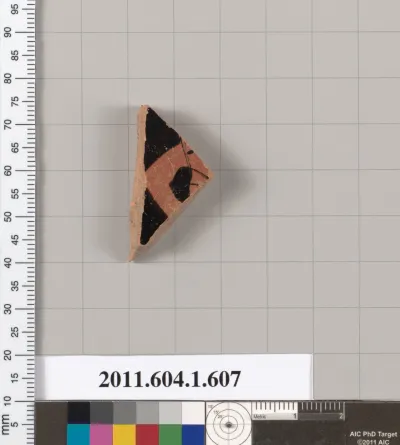Terracotta fragment of a kylix (drinking cup)