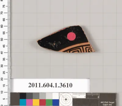 Terracotta fragment of a kylix (drinking cup)