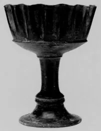 CHALICE (ETRUSCAN, BUCCHERO)