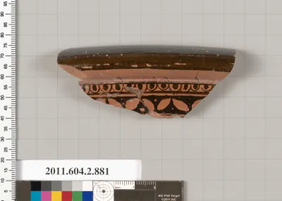 Terracotta fragment of a bell-krater (bowl for mixing wine and water)