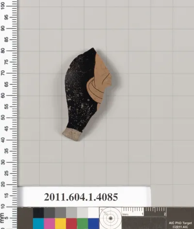 Terracotta fragment of a kylix (drinking cup)