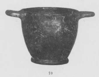 SKYPHOS (ITALIOTE, BLACK GLAZE)