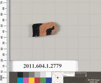 Terracotta fragment of a kylix (drinking cup)