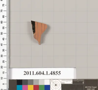 Terracotta fragment of a kylix (drinking cup)