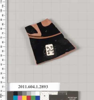 Terracotta fragment of a kylix (drinking cup)