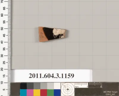 Terracotta fragment of a mastoid (drinking cup with narrow base) or a kyathos (cup-shaped ladle)