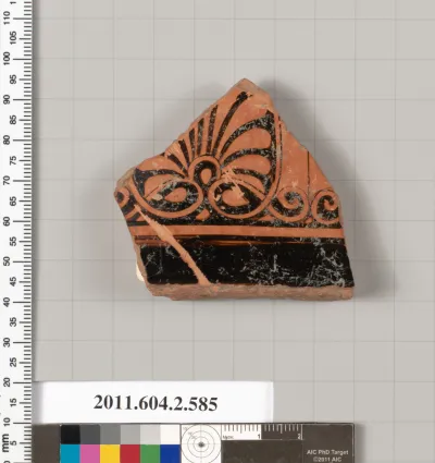 Terracotta fragment of a column-krater (bowl for mixing wine and water)