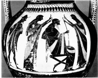 AMPHORA, BELLY, TYPE A (ATHENIAN, BLACK-FIGURE)