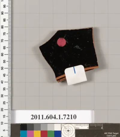 Terracotta fragment of a kylix (drinking cup)