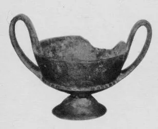 KANTHAROS (ETRUSCAN, BUCCHERO)