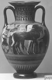 AMPHORA, NECK (ATHENIAN, BLACK-FIGURE)
