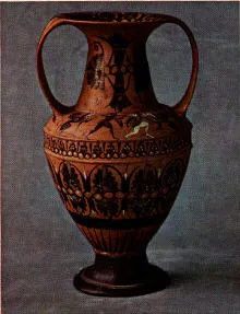 AMPHORA, NECK (ATHENIAN, BLACK-FIGURE)