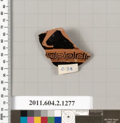 Terracotta fragment of a skyphos (deep drinking cup)