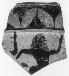 AMPHORA, NECK, FRAGMENT (ATHENIAN, BLACK-FIGURE)