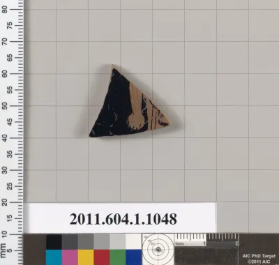 Terracotta fragment of a kylix (drinking cup)