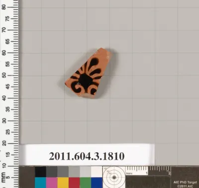 Terracotta fragment of a kylix: Lip cup (drinking cup)