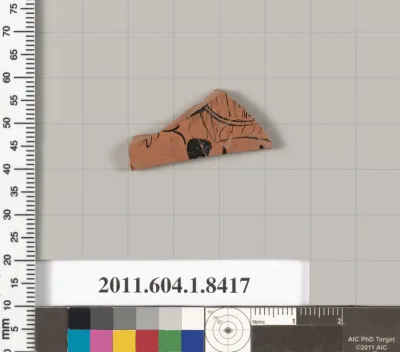 Terracotta fragment of a kylix (drinking cup)