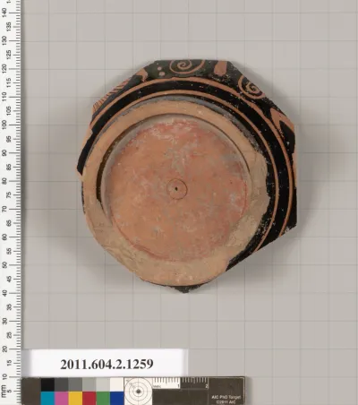 Terracotta fragment of a skyphos (deep drinking cup)