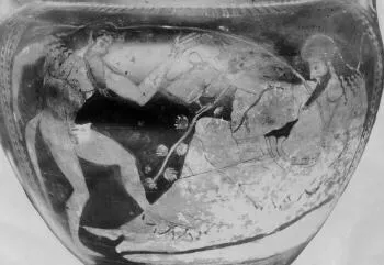 KRATER, COLUMN (ATHENIAN, RED-FIGURE)