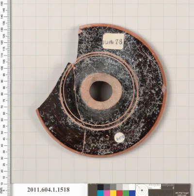 Terracotta fragment of a kylix (drinking cup)