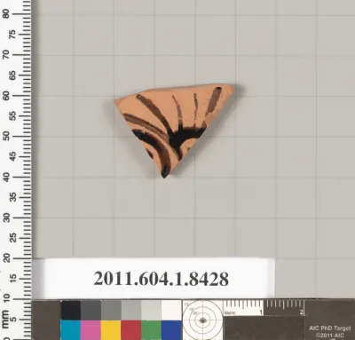 Terracotta fragment of a kylix (drinking cup)