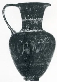OINOCHOE (ETRUSCAN, BUCCHERO)