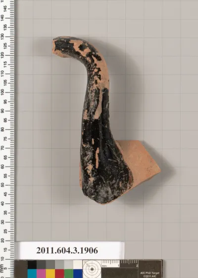 Terracotta fragment of a kylix (drinking cup)