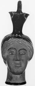 FIGURE VASE, OINOCHOE (ATHENIAN, RED-FIGURE)