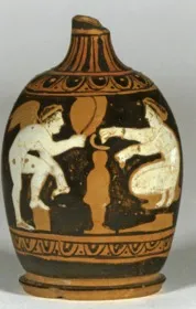 LEKYTHOS, SQUAT (ATHENIAN, RED-FIGURE)